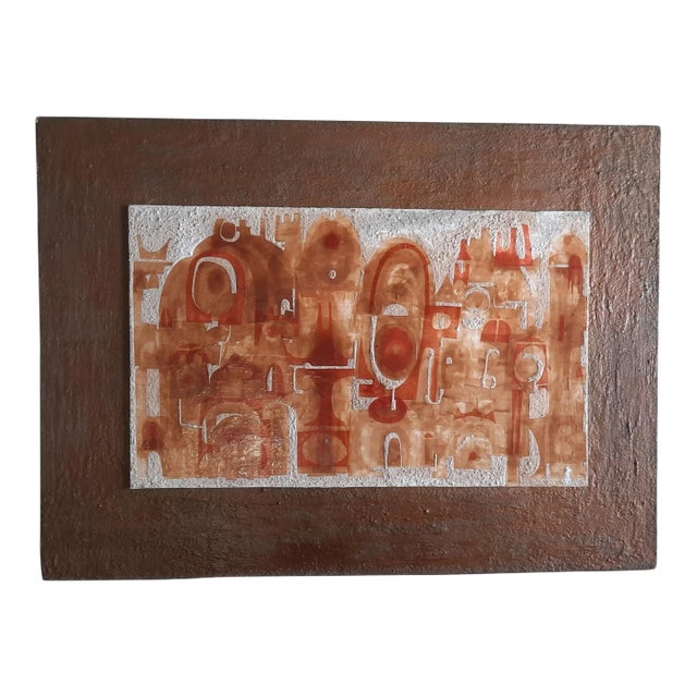 Midcentury Modern Multi Media Collage For Sale