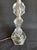 Transparent Mid 20th Century Stacked Crystals Leaded Glass Nightstand/Boudoir/Desk Lamp For Sale - Image 8 of 12