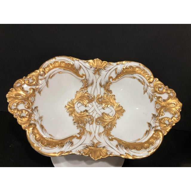 Rococo Antique Meissen Porcelain Tray & Plates - Set of 3 For Sale - Image 3 of 9