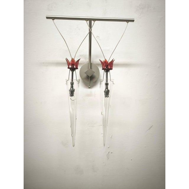 2-Light Wall Lamp by Lamp International, 1990s For Sale - Image 10 of 10