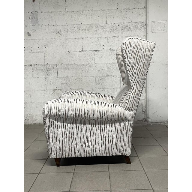 1940s Vintage White Armchair, 1940s For Sale - Image 5 of 18