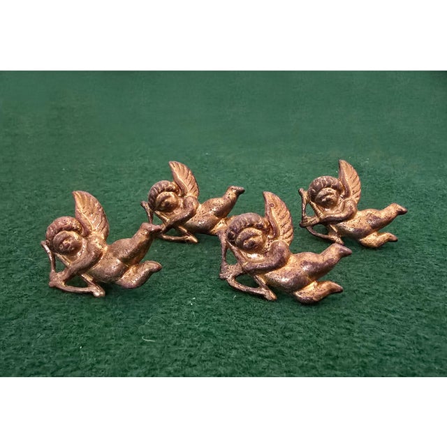 Brass Array of Antique Victorian-Style Solid Brass Wall Ornaments and Cabinet Knobs For Sale - Image 8 of 9