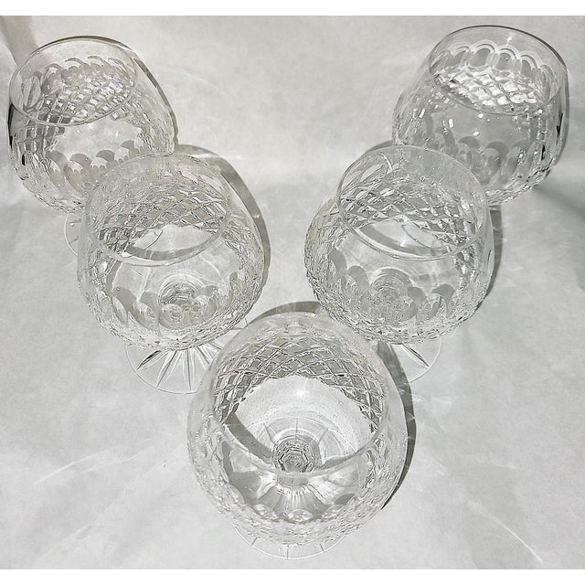 Transparent 1970s Crystal Brandy Snifter Glasses, Set of 5 For Sale - Image 8 of 9