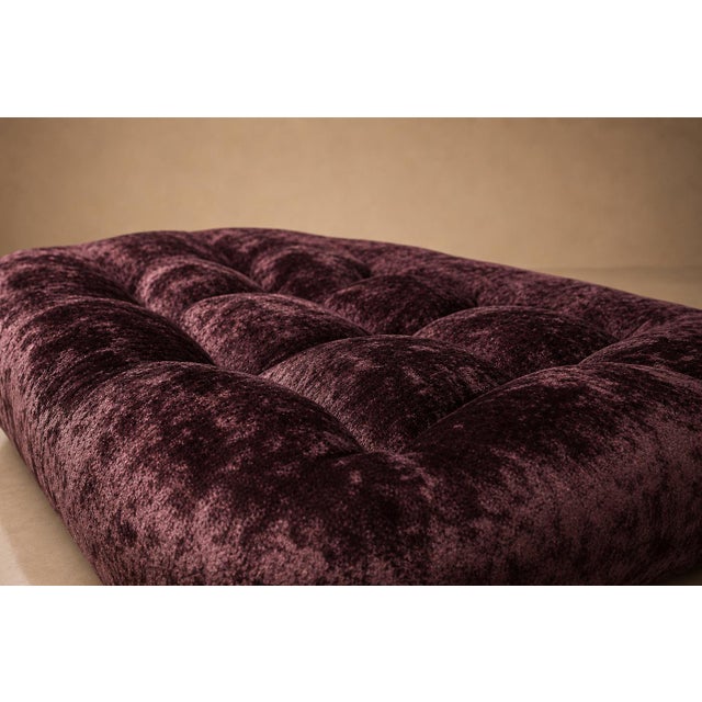 Mp-163 “Earth” Lounge Chair With Ottoman in Tufted Mohair Upholstery, Percival Lafer, 1976 For Sale - Image 12 of 18