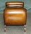 Antique Edwardian Sculptural Leather Scroll End Ottomans, 1910, Set of 2 For Sale - Image 14 of 18