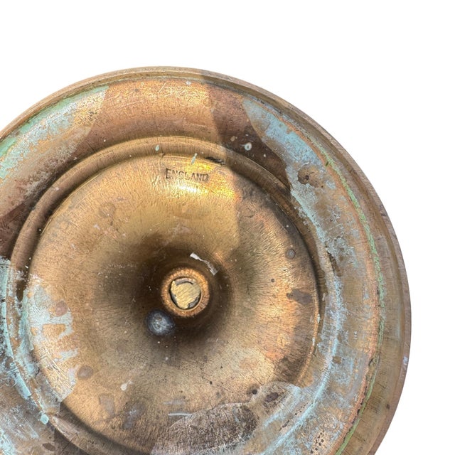 Circa 19th Century English Georgian Brass Barley Twist Candlesticks Holders For Sale - Image 4 of 6