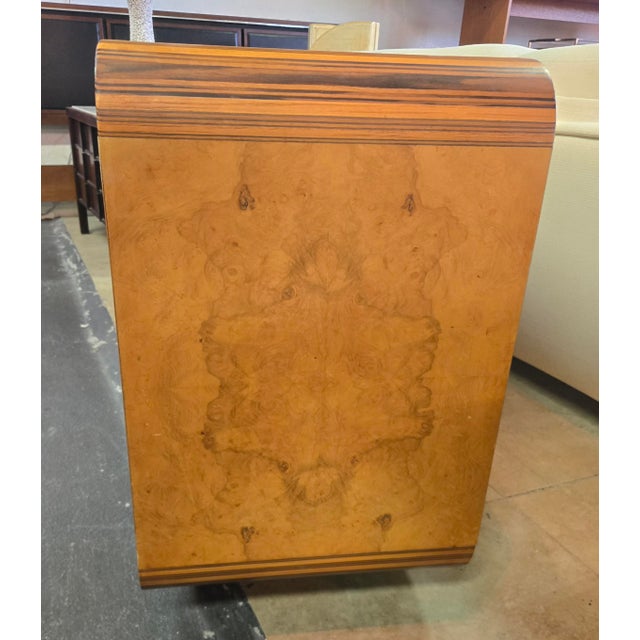 Henredon Henredon "Scene Two" Collection Burlewood Credenza For Sale - Image 4 of 11
