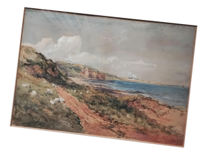 Samuel Bough, Coastal Landscape, 1874, Watercolor