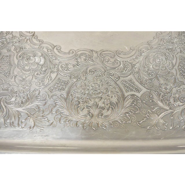 【Rogers Brothers】 HERITAGE ギャラリートレー 71cm 1847 Rogers Bros I S MCM Flair Silverware 77 Piece Set Lime