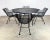 Mid Century Modern Woodard “Sculptura” (Unsigned) Octagonal Patio Dining Table Restored For Sale - Image 10 of 12