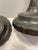 Pair of antique pewter candlestick, baluster form with scalloped petal bases. Unmarked. Combined shipping available,...