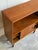 Brown Vintage Danish Modern Teak Bookcase Cabinet Sliding Doors Mid Century Scandinavian Shelf For Sale - Image 8 of 9