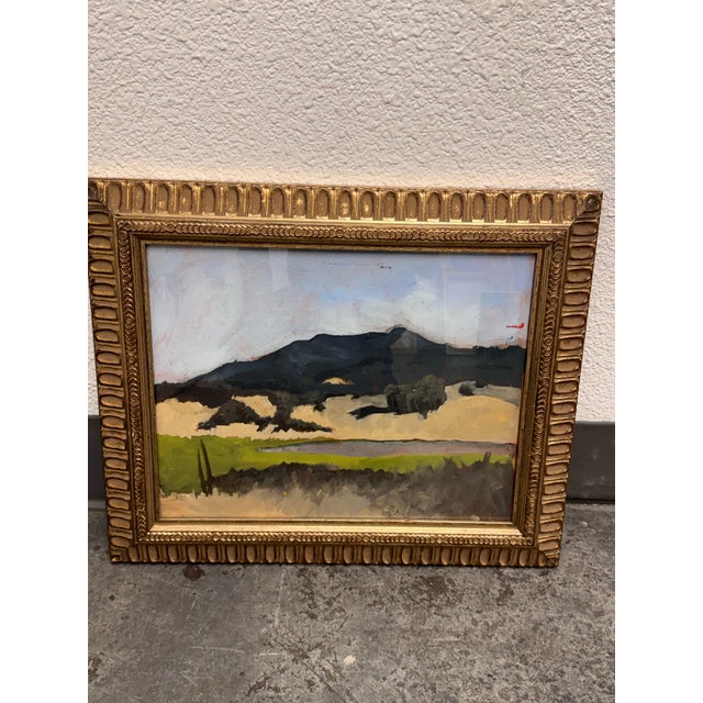 Modernist Expressionist Landscape Framed Painting For Sale - Image 10 of 12