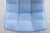 Modern Contemporary Knoll Jehs+Laub Swivel Lounge Chair in Blue and White Fabric For Sale - Image 13 of 18