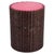Brown Woven Side Table in Wicker and Leather by Auste Ost For Sale - Image 8 of 8
