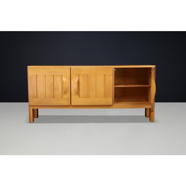 Sculptural Elm Sideboard from Maison Regain, France, 1960s For Sale - Image 15 of 18