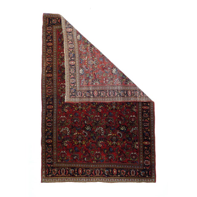 This virtually indestructible, board-like Kurdish city scatter from NW Persia, shows a saturated tomato red field with a...