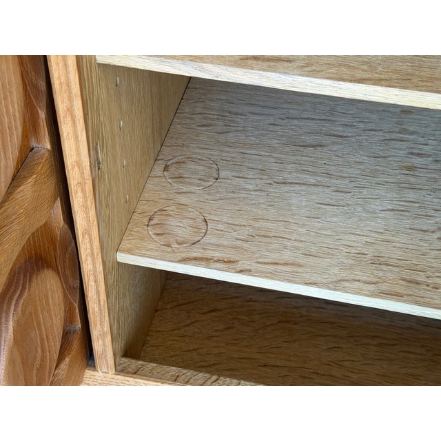 Oak Brutalist Sideboard by Henning Kjærnulf for Nyrup Møbelfabrik, 1960s For Sale - Image 9 of 18