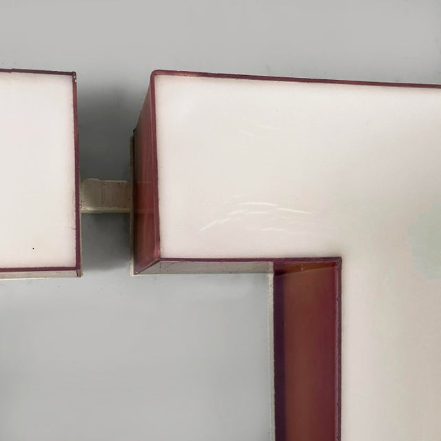 German Modern Lufthansa Sign in White Arylic Glass, 1970s For Sale - Image 14 of 18