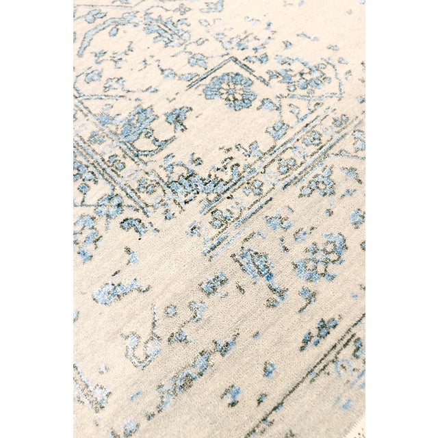 Modern Pasargad Home Transitional Silver Area Rug-5' 9" X 9' 0" For Sale - Image 3 of 7