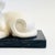 White Vintage Art Deco Style Cat Bookend on Black Marble Base For Sale - Image 8 of 15