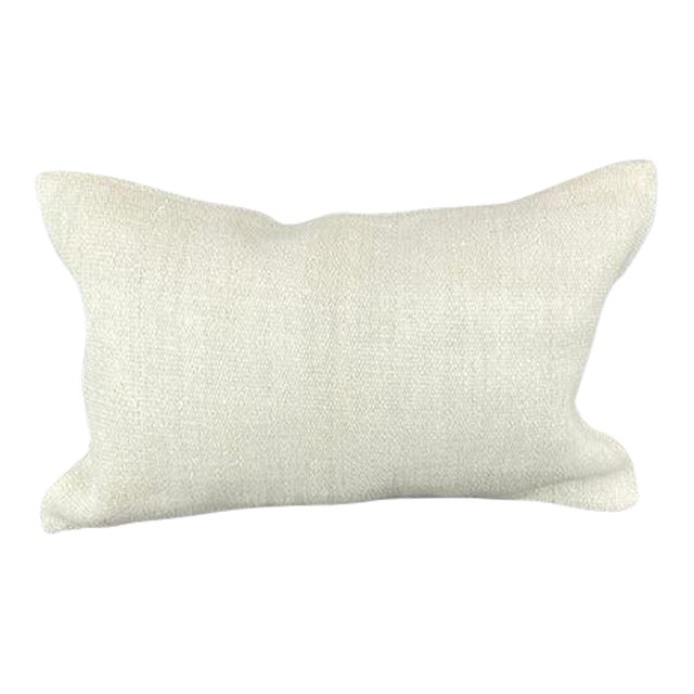 16 x 24 Hemp Pillow Turkish Cushion Natural White Pillow Cushion Cover For Sale