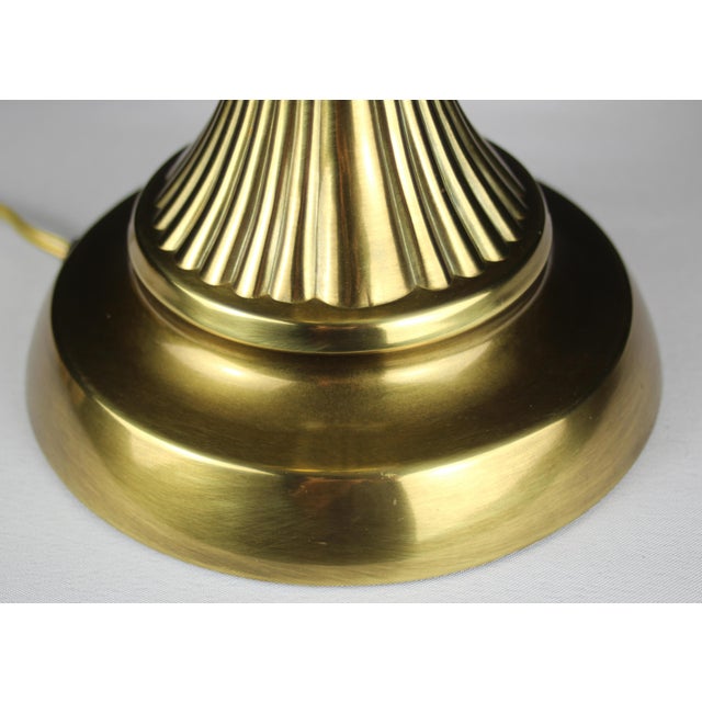 Metal Art Deco Style Brass Table Lamp by Frederick Cooper Connection For Sale - Image 7 of 10