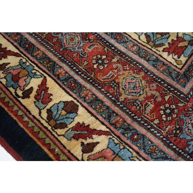 Blue Late 18th Century Antique Bidjar Rug 11'6'' x 18'0'' For Sale - Image 8 of 10