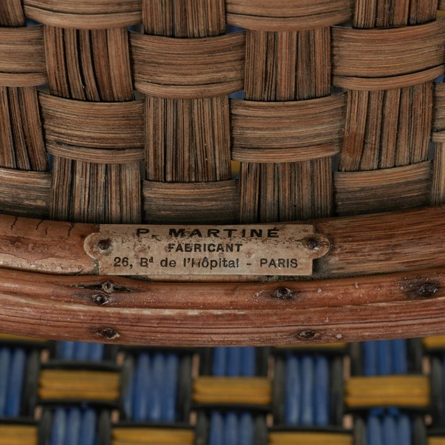 Set of Eight Vintage Rattan French Bistro Chairs For Sale - Image 17 of 17