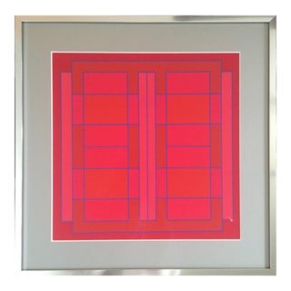 1971 Abstract Silkscreen Attributed to Peter Stroud For Sale