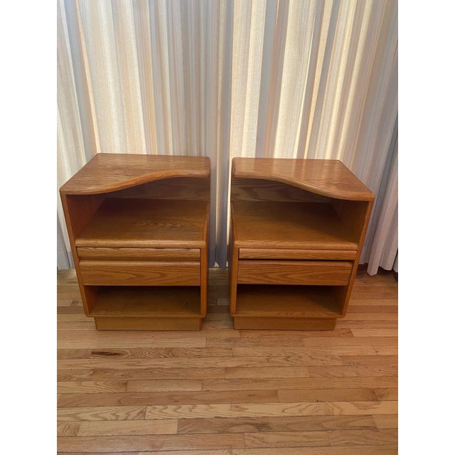 Mid-Century Modern 1950s Mobican Classica Teak Danish Mid Century Modern Night Stand - Set of 2 For Sale - Image 3 of 6