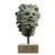 The fired patina (color) of the sculpture is scavo green