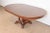 Neoclassical Ethan Allen Neoclassical Cherry Wood Pedestal Extension Dining Table, Newly Refinished For Sale - Image 3 of 12