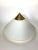 Modern Vintage Brass and Opaline Glass Ceiling Lamp from Limburg For Sale - Image 3 of 11