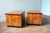 Art Deco 1970’s Italian Burl Wood Two- Drawer Nighstands, a Pair For Sale - Image 3 of 11