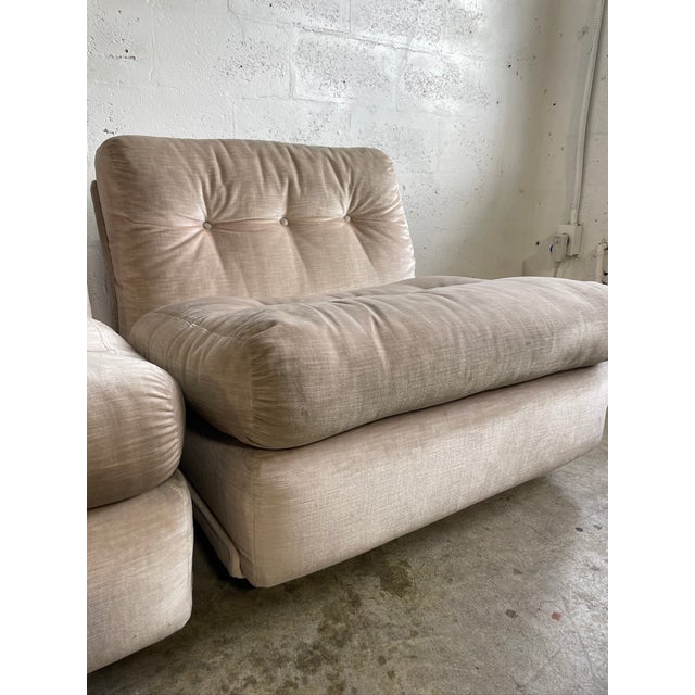 Pair Bellini "Amanta" for C&b Italia Modular Lounge Chairs For Sale - Image 9 of 12