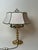 Green Hollywood Regency Brass Table Lamp, Germany, 1970 For Sale - Image 8 of 16