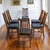 Set of Six Restored Mid-Century Oak Slat-Back Dining Chairs, Walnut For Sale - Image 11 of 18