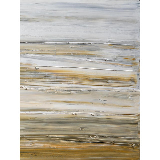2020s 40" by 70" Original Abstract Landscape Painting 'Pacific Palissades' (Los Angeles, Malibu Beach), Oil on Canvas by Diane Grant For Sale - Image 5 of 7