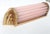Art Deco Vintage Art Deco Light Old Lamp Wall Sconces Fixture Brass & Pink Glass Rod Ship Light - Pair For Sale - Image 3 of 4