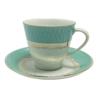 Postmodern Cup & Saucer from Chodzież, Poland, 1970s, Set of 2 For Sale