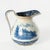 Antique Buffalo Pottery Blue and White Geroge Washington Mount Vernon Transferware Pitcher For Sale - Image 6 of 7