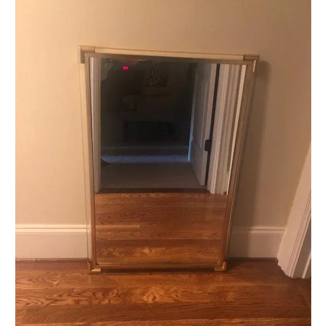 Transitional/Modern acrylic and gold framed wall or vanity mirror. Cooper Classics frame. 24 x 35 total frame size, 21 x...