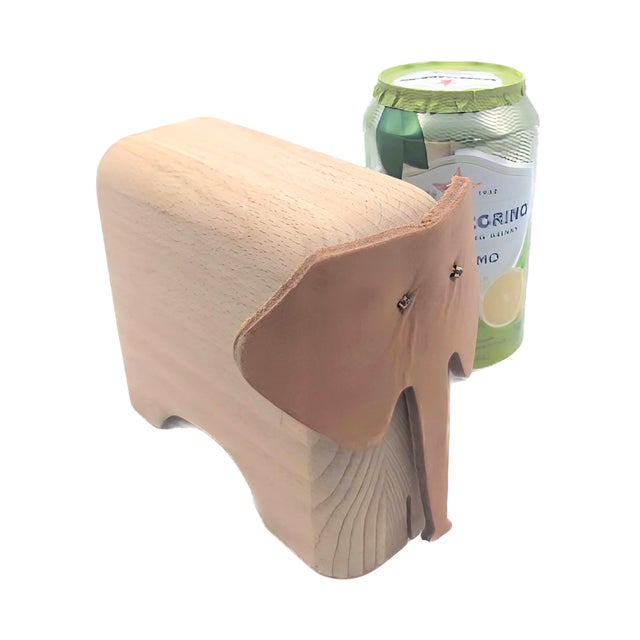 Wood Elephant Card Deck Stash Holder For Sale - Image 7 of 11