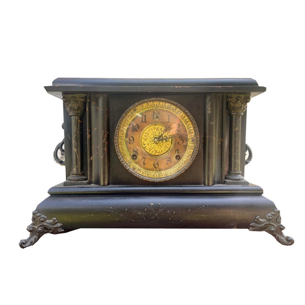 1903 Mantle Clock by WML Gilbert Clock Co (Winsted, Ct) | Chairish