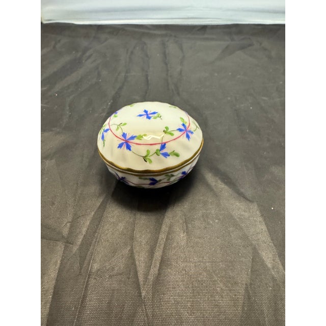 Herend Blue Garland PBG Ring Box Trinket Jewelry Case 6037 Hand Painted Hungary For Sale - Image 10 of 10