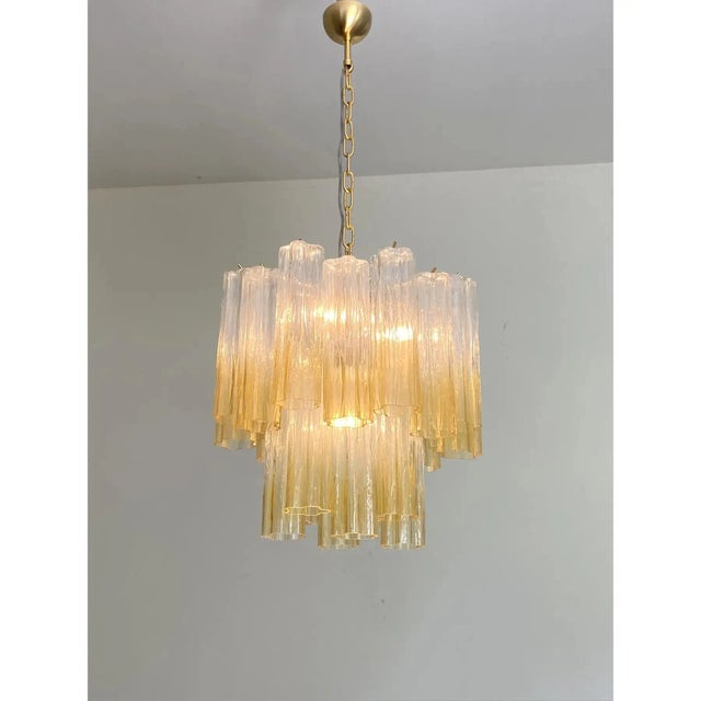 Murano Glass Chandelier in Venini Style by Simoeng for Simoeng For Sale - Image 4 of 11