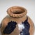 Contemporary Vintage Dark Blue Glazed Ceramic Vase, Italy, 1990s For Sale - Image 3 of 17
