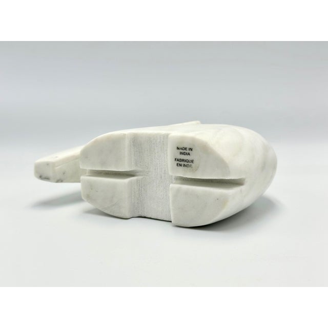 Postmodern Marble Indian Elephant Figurine, 1990s For Sale - Image 10 of 11