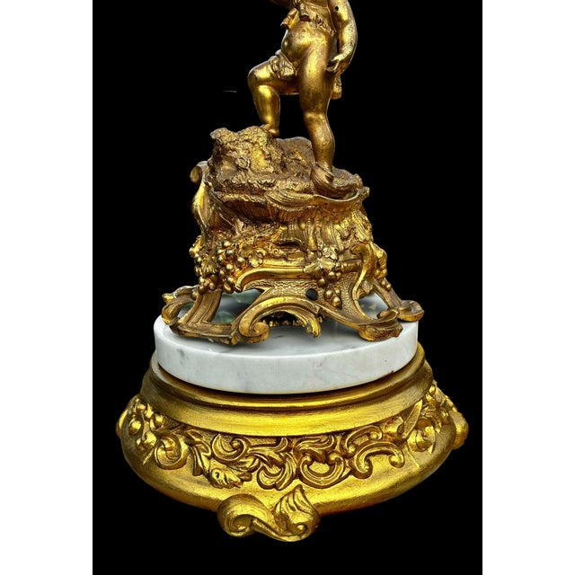 Antique French Gilt Bronze Figural Centerpiece For Sale - Image 15 of 18